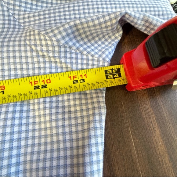 Brooks | Mens regent dress shirt size 16-36 French cuffs button down plaid - Picture 8 of 15